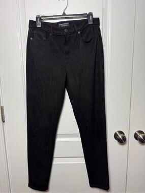 Women’s Banana Republic Vegan Suede High-Rise Skinny Jeans Black Size 29/8